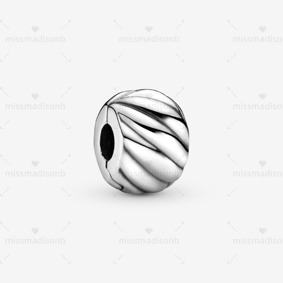 Pandora Polished Feathered Clip Charm - Picture 1 of 5